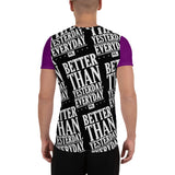 BTYE Purple Sleeve Men's Athletic BJJ Rash Guard